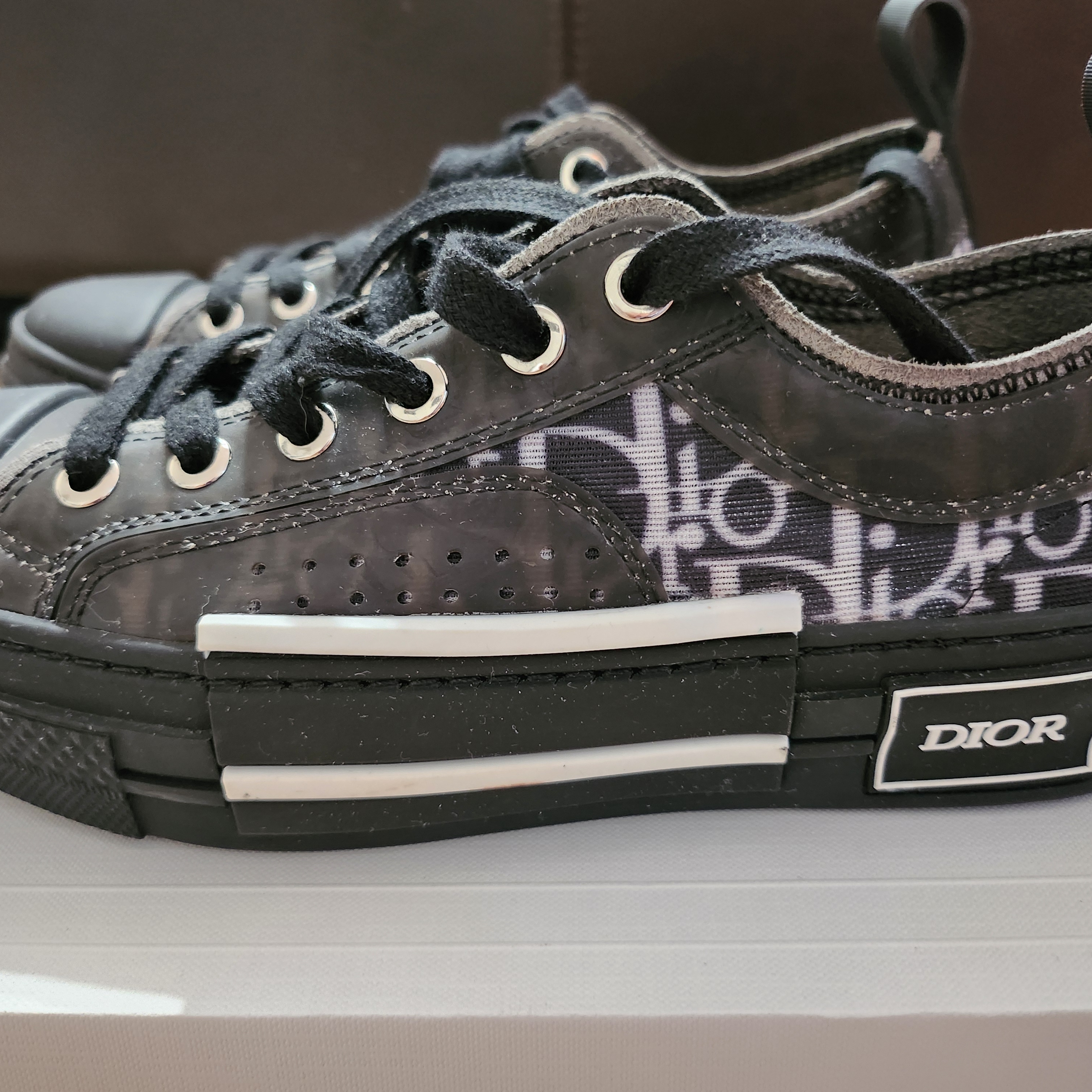 Dior Women Black And White Sneakers